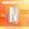 3FT Large Marquee Letters Mosaic Balloon Frame Pre-cut Foam Board Marquee Light Up Letters N for Birthday Party Decorations,Wedding,Baby Shower DIY Party Supplies (Letter N) view 2