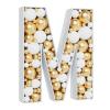 3FT Large Marquee Letters Mosaic Balloon Frame Pre-cut Foam Board Marquee Light Up Letters M for Birthday Party Decorations,Wedding,Baby Shower DIY Party Supplies (Letter M) view 1