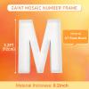 3FT Large Marquee Letters Mosaic Balloon Frame Pre-cut Foam Board Marquee Light Up Letters M for Birthday Party Decorations,Wedding,Baby Shower DIY Party Supplies (Letter M) view 2