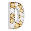 3FT Large Marquee Letters Mosaic Balloon Frame Pre-cut Foam Board Marquee Light Up Letters D for Birthday Party Decorations,Wedding,Baby Shower DIY Party Supplies (Letter D) view 1