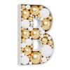 3FT Large Marquee Letters Mosaic Balloon Frame Pre-cut Foam Board Marquee Light Up Letters B for Birthday Party Decorations, Wedding, Baby Shower DIY Party Supplies view 1