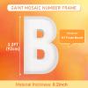 3FT Large Marquee Letters Mosaic Balloon Frame Pre-cut Foam Board Marquee Light Up Letters B for Birthday Party Decorations, Wedding, Baby Shower DIY Party Supplies view 2
