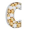 3FT Large Marquee Letters Mosaic Balloon Frame Pre-cut Foam Board Marquee Light Up Letters C for Birthday Party Decorations,Wedding,Baby Shower DIY Party Supplies (Letter C) view 1