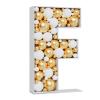 3FT Large Marquee Letters Mosaic Balloon Frame Pre-cut Foam Board Marquee Light Up Letters F for Birthday Party Decorations,Wedding,Baby Shower DIY Party Supplies (Letter F) view 1