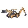 Ailejia Die-cast Backhoe Loader Excavator Truck Toys Heavy Duty Wheeled 1/50 Metal Engineering Vehicle Construction Tractor Model Toy for Boys (Backhoe) view 1
