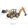 Ailejia Die-cast Backhoe Loader Excavator Truck Toys Heavy Duty Wheeled 1/50 Metal Engineering Vehicle Construction Tractor Model Toy for Boys (Backhoe) view 3