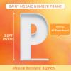3FT Large Marquee Letters Mosaic Balloon Frame Pre-cut Foam Board Marquee Light Up Letters P for Birthday Party Decorations,Wedding,Baby Shower DIY Party Supplies (Letter P) view 2
