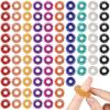 200 Pcs Acupressure Rings Fidget Spiky Sensory Finger Massager Ring Stress Relief Fidget Sensory Toys Anxiety Relief Toys Stress Reducer for Men, Women(Classic Color) view 1