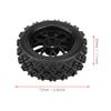 Pilipane Plastic Wheel Rims & Rubber Tires, Toy Road Vehicle Tires, 4pcs Set Racing Vehicle Tires Rubber Tyre Wheel Edge for RC 1 : 10 Car(Black), Toy Road Vehicle Tires, Plastic Wheel Rims & Rubbeof view 4