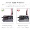 HTLNUZD Radiolink R7FG RC Car Receiver 7 Channel 2.4GHz Gyro Telemetry Voltage Surface IPX4 Waterproof RX Controller Compatible Long Range RC6GS v3/RC4GS v2/RC4GS/RC6GS Transmitter view 3