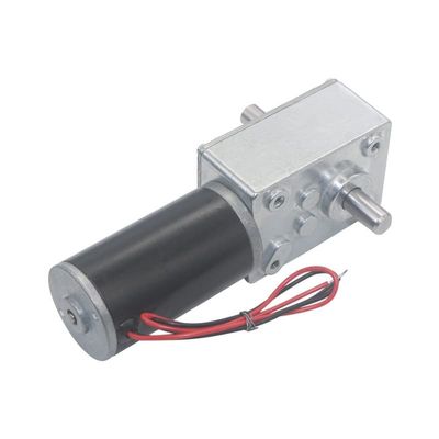 12V 24V DC Worm Gear Motor Double Shaft 5-470RPM High Torque Max 70KG Self Locking Adjustable Speed Forward Reverse Motor 12V - (Speed(RPM): 24V 10pm/ Voltage(V): Only Motor)