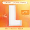 3FT Large Marquee Letters Mosaic Balloon Frame Pre-cut Foam Board Marquee Light Up Letters L for Birthday Party Decorations,Wedding,Baby Shower DIY Party Supplies (Letter L) view 2