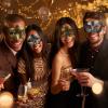 ABOOFAN Masquerade Masks Halloween Venetian Mask 8pcs Vintage Antique Masks Cosplay Half Mask for Halloween Costume Mardi Gras Dress Party view 3