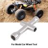 Durable Metal 4 / 5 / 5.5 / 7mm Remote Control Crawler Car Cross Wrench Tool RC Cross Wrench Sleeve Spare Part Accessory Car Model Accessories,Metal Cross Wrench, Metal Cross Wrench,Durable Metal view 2