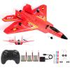 ANTSIR Remote Control Plane F-22 Raptor, 2.4GHz Durable Foam Rc Airplane with Smart Gyro/LED Lights/3 Rechargeable Batteries, RC Jet Glider Toy Gift for Kids Boys Girls 8-16 Year Old (Red) view 1