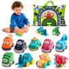 ALASOU 9 PCS Baby Cranes Car Toys for 1 Year Old Boy with Playmat/Storage Bag|1st Birthday Gift for Toddler Toys 1-2|Baby Toys 1 Year Old Boy Gifts for Infant 12 18 Months view 1