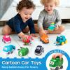 ALASOU 9 PCS Baby Cranes Car Toys for 1 Year Old Boy with Playmat/Storage Bag|1st Birthday Gift for Toddler Toys 1-2|Baby Toys 1 Year Old Boy Gifts for Infant 12 18 Months view 3