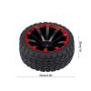 Pilipane RC Rubber Tyre Set Wheel Tires,RC Tires,1/10 On Road Tires,4pcs Set Tires Rubber Tyre,Racing Wheel,Car Tires Hard Tyre for RC 1:10 Car Part (Barley Flower), RC Tires, RC Rubber Tyre Set view 4
