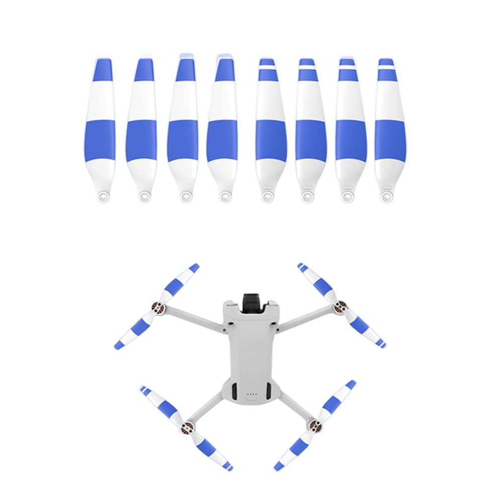 8pcs Mavic Mini 3 Pro Propellers 6030F, Low-Noise Quick-Release Propeller Blades Compatible with DJI Mavic Mini 3 Pro Blue and White