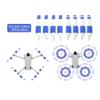 8pcs Mavic Mini 3 Pro Propellers 6030F, Low-Noise Quick-Release Propeller Blades Compatible with DJI Mavic Mini 3 Pro Blue and White view 4