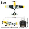 ANTSIR Remote Control Airplane for Adults BF109, 4 Channel RC Plane with 6-Axis Gyro Aerobatic, WW2 Warbird Park Flyer Gift view 2