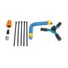 CHICIRIS Trampoline Water Sprinkler, 360 Degree Automatic Rotating Outdoor Water Sprinklers for Kids Play Outside Fun Summer Water Park, Accessories Water Sprinkler for Backyard view 2