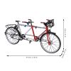 GLOGLOW Model, 1/10 Simulation Tandem Detachable Bike Model Ornament for Shelf Desktop Deco Gift Collection view 3
