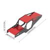 Dilwe RC Car Frame Body Shell,Aluminum Alloy Chassis Frame Roll Cage,1/24 RC Car Upgrade Parts for Axial SCX24(Red) view 2