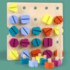  Wooden Toys for Kids with Screws and Screwdrivers Children's Twisting Screw Shape Pairing Color Cognitive Nut Tool Good Gift for Children 3 to 8 Years Old view 2