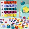  Wooden Toys for Kids with Screws and Screwdrivers Children's Twisting Screw Shape Pairing Color Cognitive Nut Tool Good Gift for Children 3 to 8 Years Old view 3