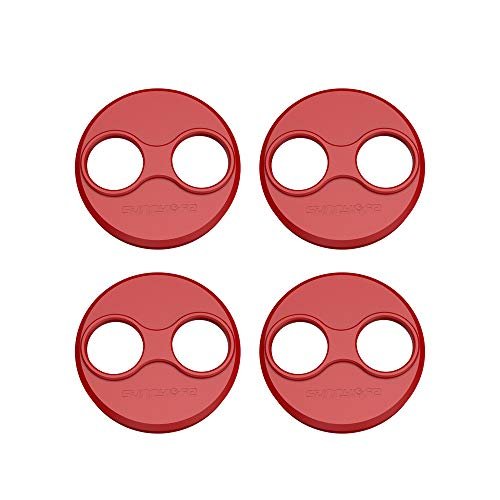 4 Pcs/Set Mavic Mini 3 Pro/Mini/Mini SE Motor Cover Aluminum Alloy for DJI Mini 3 Pro Motor Protection Cover Accessories (Red)