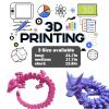 3D Printed Crystal/ Rose Dragon, Relief Anxiety Dragon Action Figures 3D Printed Toys, Rotatable and Poseable Joints 3D Articulated Dragon Toys, 3D Printed Toys for Kids & Adults 2PCS (21.7in-Black) view 3