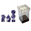 Gate Keeper Games & Dice Gate Keeper Halfsies Dice: Glitter Purple - Sparkle Edition - 7 Piece Dice Set, Gate Keeper Games view 2