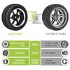 Hobbyfire Preglued 2.64" OD Aluminum Metal 12mm Hex Wheels and Tires Set for 1/10 On-Road Racing RC Touring Cars Drift, Compatible with Traxxas 4Tec 2.0/3.0, Tamiya TT01 TT02, HPI RS4, Redcat(Color E) view 4
