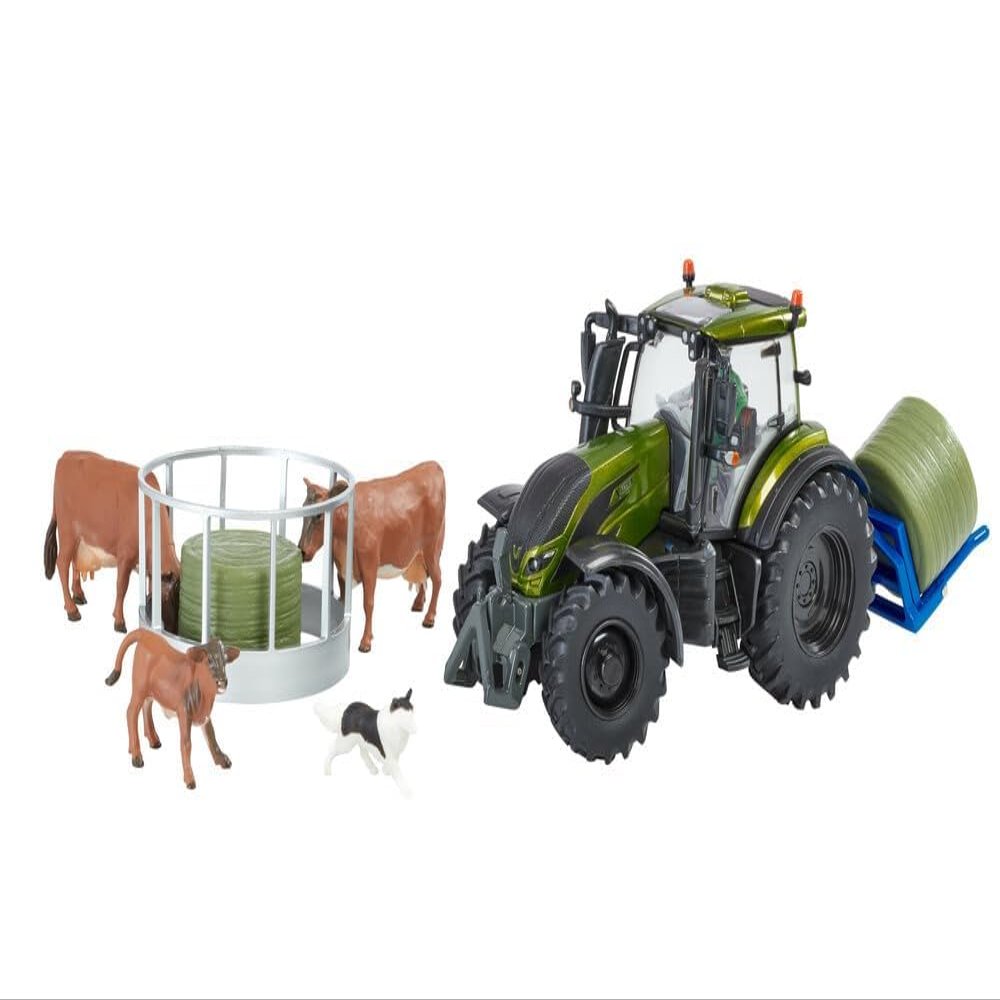 Britains Metallic Olive Green Valtra Playset