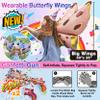 Unicorn Birthday Decorations: Wearable Butterfly Wing, Vibrant Warm Butter Pastel Balloon Garland Kit with Tools, Huge Foil Balloon, Easy Setup with Balloon Pump - Magical Girl's Birthday Decor view 4