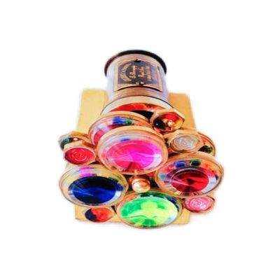 Antique Brass Kaleidoscope Unique Kaleidoscope for Wheel Kaleidoscope Nautical Gift by MUSAKN Nautical Store (with Stand)