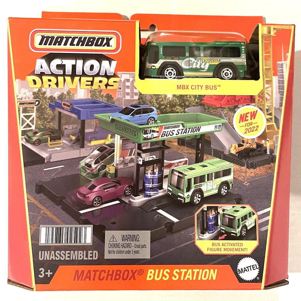 Matchbox - Action Drivers - Bus Station - MBX City Bus - New 2022, unisex