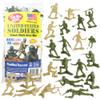 TimMee Plastic Army Men - OD Green vs Tan 100pc Toy Soldier Figures Made in USA view 1