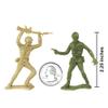 TimMee Plastic Army Men - OD Green vs Tan 100pc Toy Soldier Figures Made in USA view 2