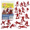 TimMee Plastic Army Men - Red 48pc Toy Soldier Figures - Made in USA view 1