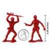 TimMee Plastic Army Men - Red 48pc Toy Soldier Figures - Made in USA view 2