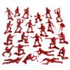 TimMee Plastic Army Men - Red 48pc Toy Soldier Figures - Made in USA view 4
