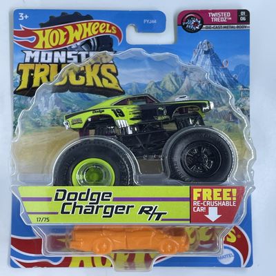 Hot Wheels - Monster Trucks - Dodge Charger R/T - 17/75 - Twisted Tredz -1/06