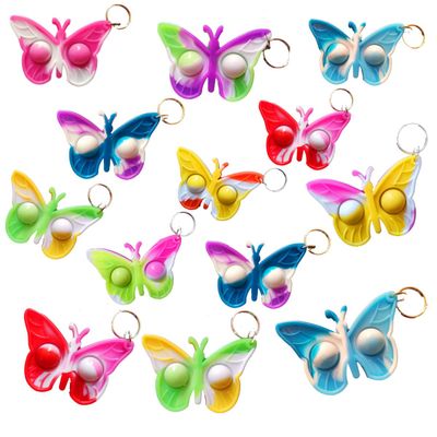PSDFH 30 Packs Butterfly Funny Small Summer Gifts Unique Mini Item Assorted fidgets Toys for Kids Children Students Gifts from Classroom Teacher,Birthday Party Bubble Favors Supplies