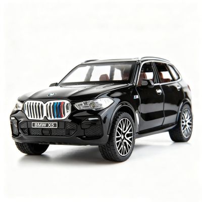 BDTCTK 1:32 Comapatible for X5 SUV Model Car Toy, Zinc Alloy Pull Back Toy car with Sound and Light for Kids Boy Girl Gift(Black)