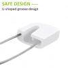 100 Pcs Diaper Pins, 2.2in Diaper Pins for Cloth Diapers Heavy Duty, Stainless Steel Baby Safety Pins, Plastic Head Baby Pins with Safe Locking Closures (White) view 4
