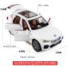 BDTCTK 1:32 Comapatible for X5 SUV Model Car Toy, Zinc Alloy Pull Back Toy car with Sound and Light for Kids Boy Girl Gift(White) view 2