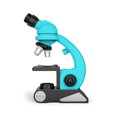 Microscope Accessories Kit Microscope for Kids, Compound High Magnification Beginner Microscope Science Kit Microscope Slides (Color : Blue)