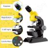 Microscope Accessories Kit Microscope for Kids, Compound High Magnification Beginner Microscope Science Kit Microscope Slides (Color : Blue) view 4